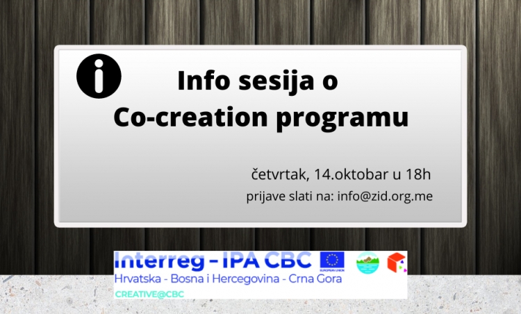 Info sesija o Co-creation programu